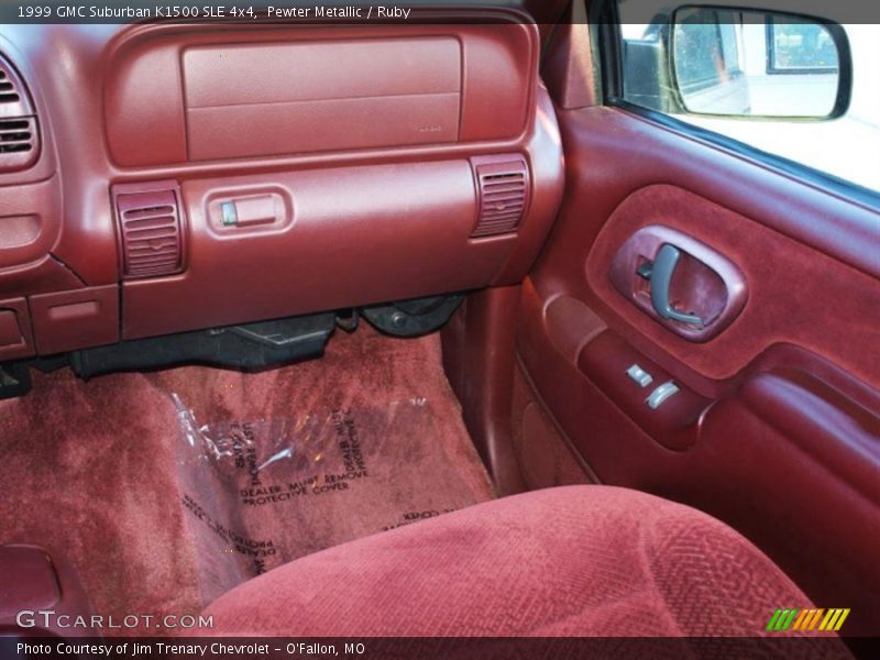 Pewter Metallic / Ruby 1999 GMC Suburban K1500 SLE 4x4