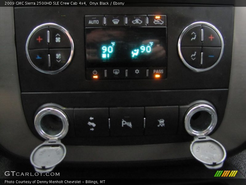 Onyx Black / Ebony 2009 GMC Sierra 2500HD SLE Crew Cab 4x4