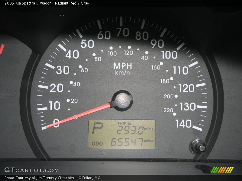 Radiant Red / Gray 2005 Kia Spectra 5 Wagon