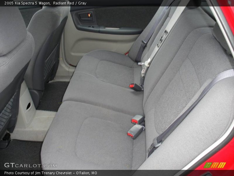 Radiant Red / Gray 2005 Kia Spectra 5 Wagon