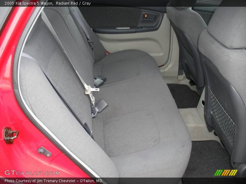 Radiant Red / Gray 2005 Kia Spectra 5 Wagon