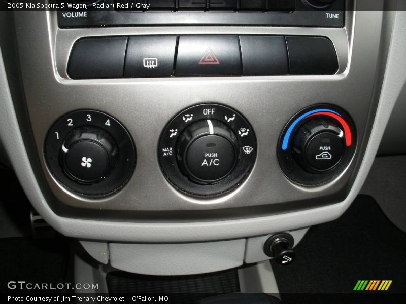 Radiant Red / Gray 2005 Kia Spectra 5 Wagon