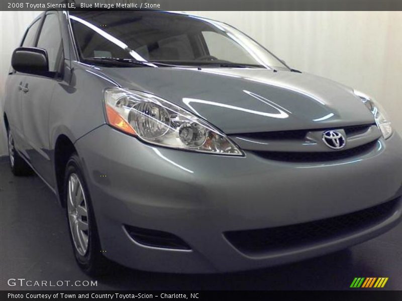 Blue Mirage Metallic / Stone 2008 Toyota Sienna LE