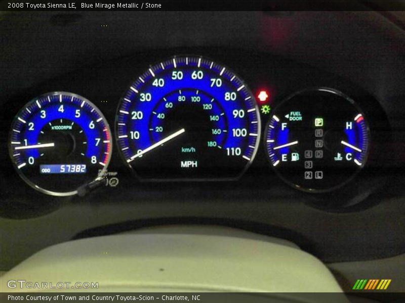 Blue Mirage Metallic / Stone 2008 Toyota Sienna LE