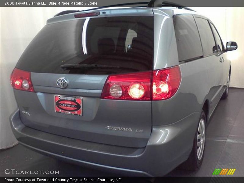 Blue Mirage Metallic / Stone 2008 Toyota Sienna LE