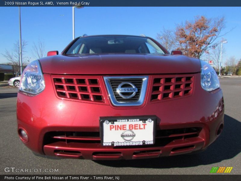 Venom Red / Gray 2009 Nissan Rogue SL AWD