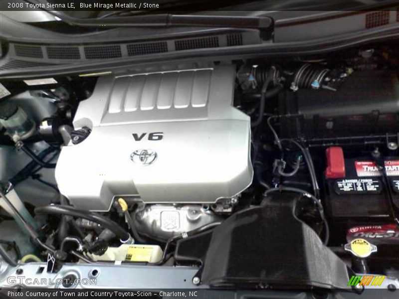 Blue Mirage Metallic / Stone 2008 Toyota Sienna LE