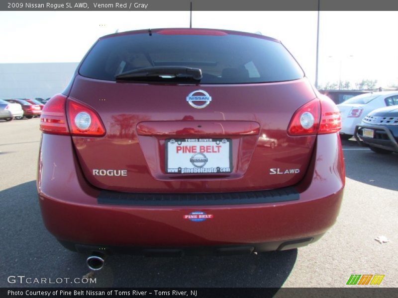 Venom Red / Gray 2009 Nissan Rogue SL AWD