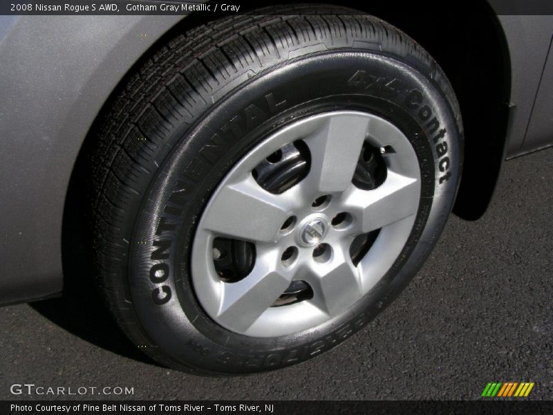 Gotham Gray Metallic / Gray 2008 Nissan Rogue S AWD