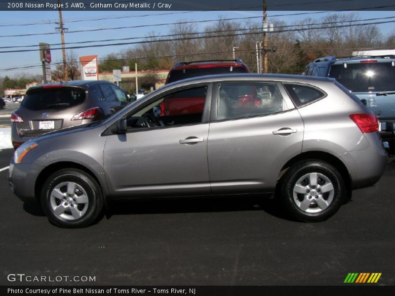 Gotham Gray Metallic / Gray 2008 Nissan Rogue S AWD