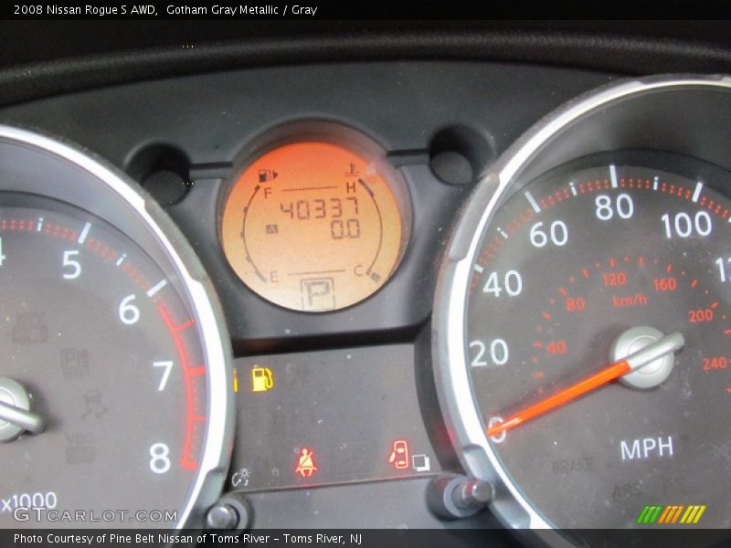 Gotham Gray Metallic / Gray 2008 Nissan Rogue S AWD