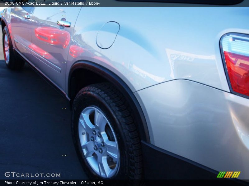 Liquid Silver Metallic / Ebony 2008 GMC Acadia SLE