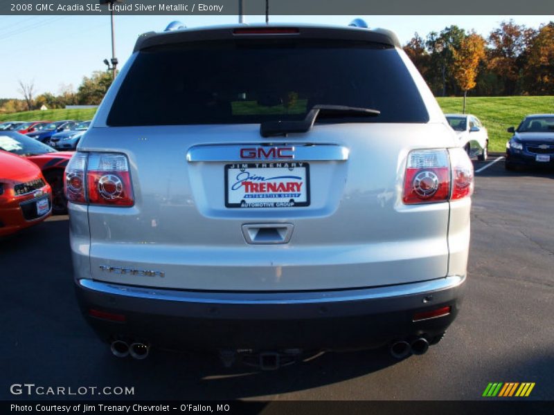 Liquid Silver Metallic / Ebony 2008 GMC Acadia SLE