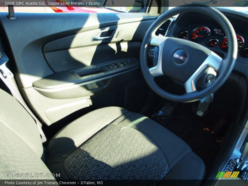 Liquid Silver Metallic / Ebony 2008 GMC Acadia SLE