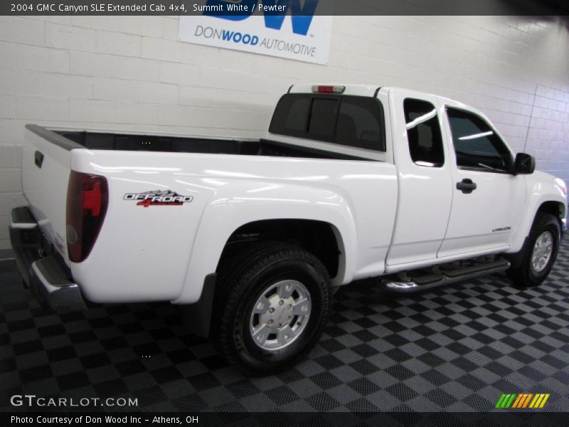 Summit White / Pewter 2004 GMC Canyon SLE Extended Cab 4x4