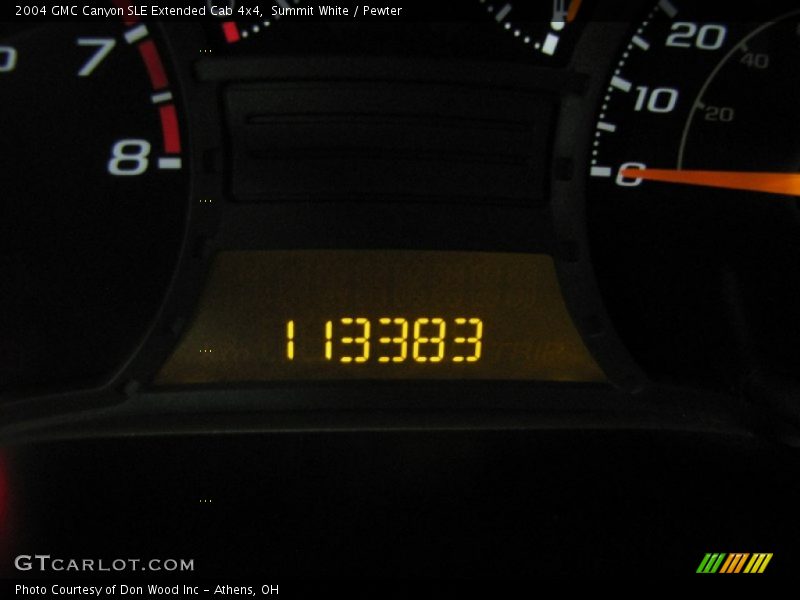 Summit White / Pewter 2004 GMC Canyon SLE Extended Cab 4x4