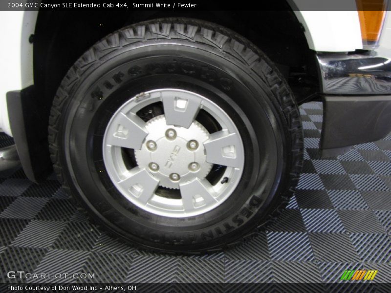 Summit White / Pewter 2004 GMC Canyon SLE Extended Cab 4x4
