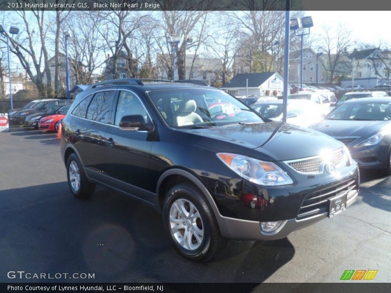 Black Noir Pearl / Beige 2011 Hyundai Veracruz GLS