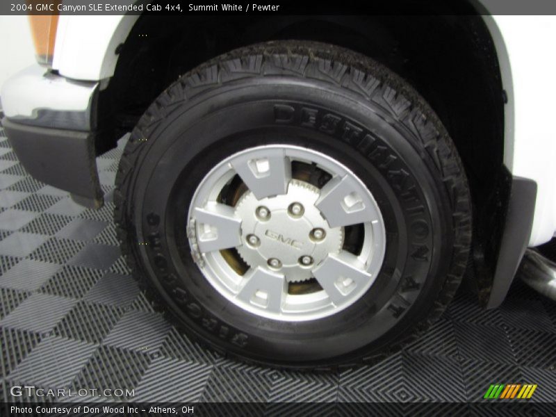 Summit White / Pewter 2004 GMC Canyon SLE Extended Cab 4x4