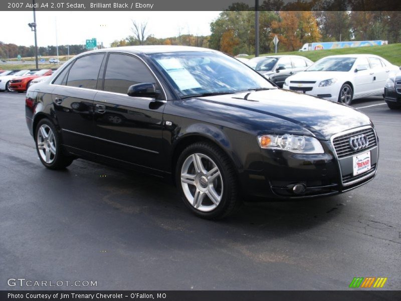 Brilliant Black / Ebony 2007 Audi A4 2.0T Sedan