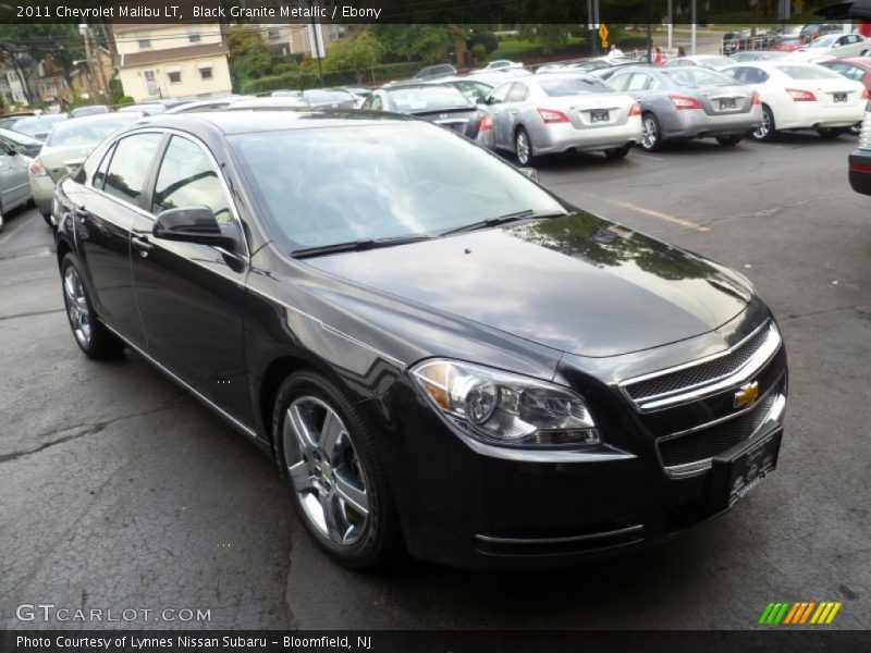 Black Granite Metallic / Ebony 2011 Chevrolet Malibu LT