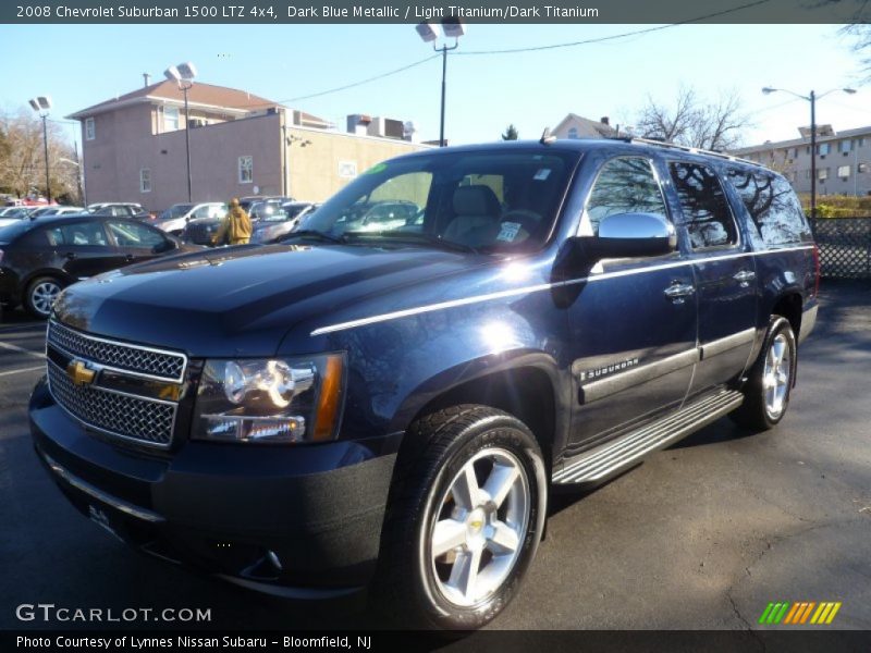 Dark Blue Metallic / Light Titanium/Dark Titanium 2008 Chevrolet Suburban 1500 LTZ 4x4