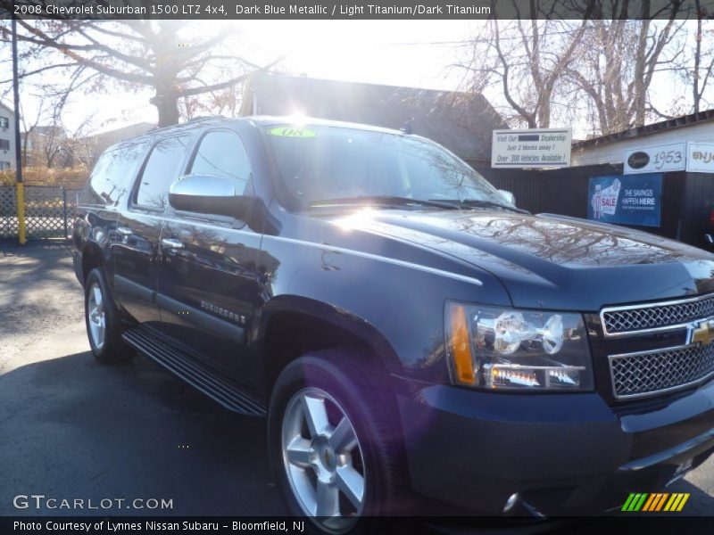 Dark Blue Metallic / Light Titanium/Dark Titanium 2008 Chevrolet Suburban 1500 LTZ 4x4