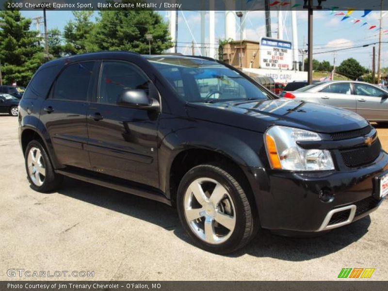 Black Granite Metallic / Ebony 2008 Chevrolet Equinox Sport