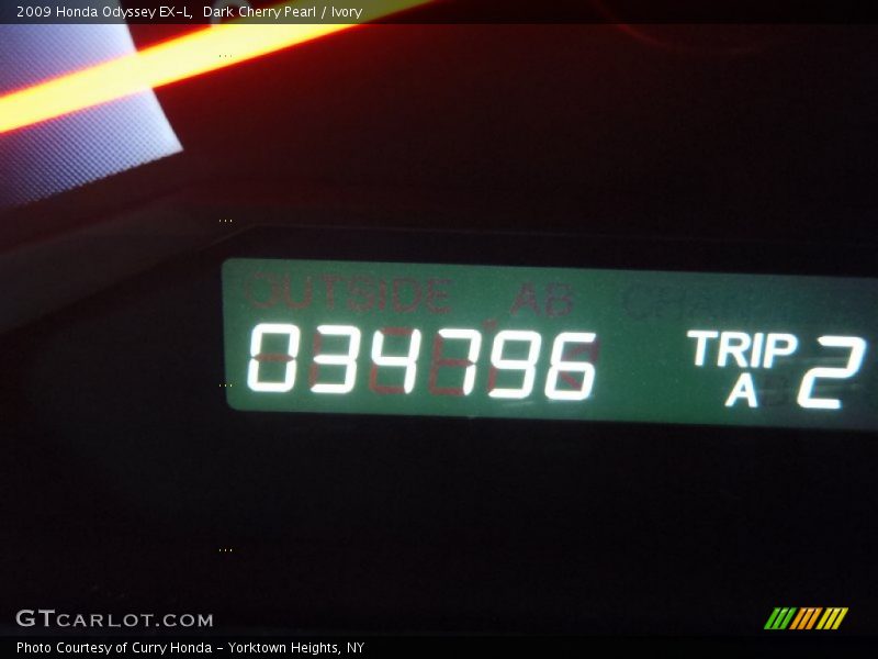 Dark Cherry Pearl / Ivory 2009 Honda Odyssey EX-L