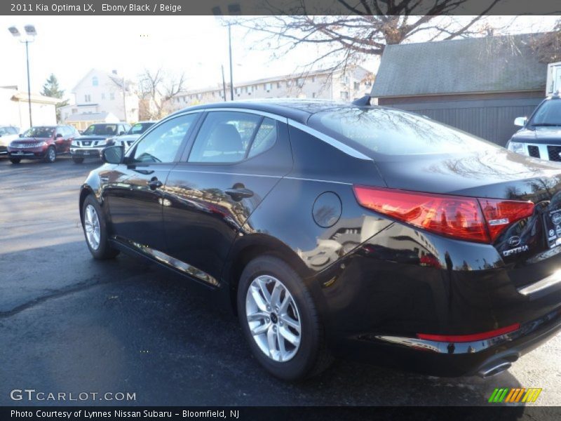 Ebony Black / Beige 2011 Kia Optima LX
