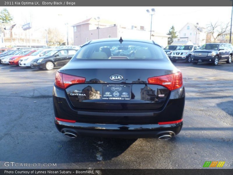 Ebony Black / Beige 2011 Kia Optima LX