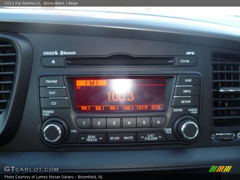 Ebony Black / Beige 2011 Kia Optima LX