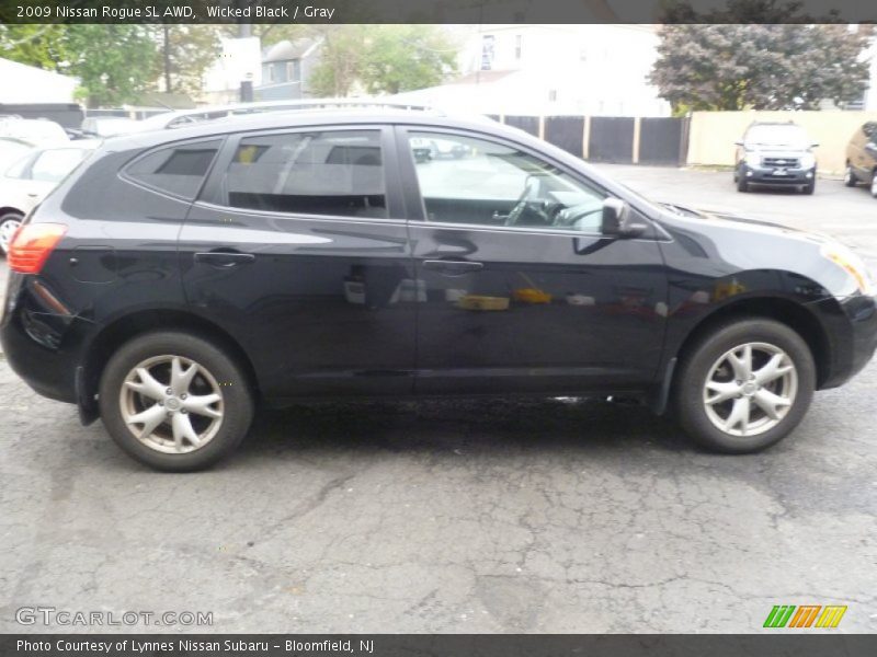 Wicked Black / Gray 2009 Nissan Rogue SL AWD