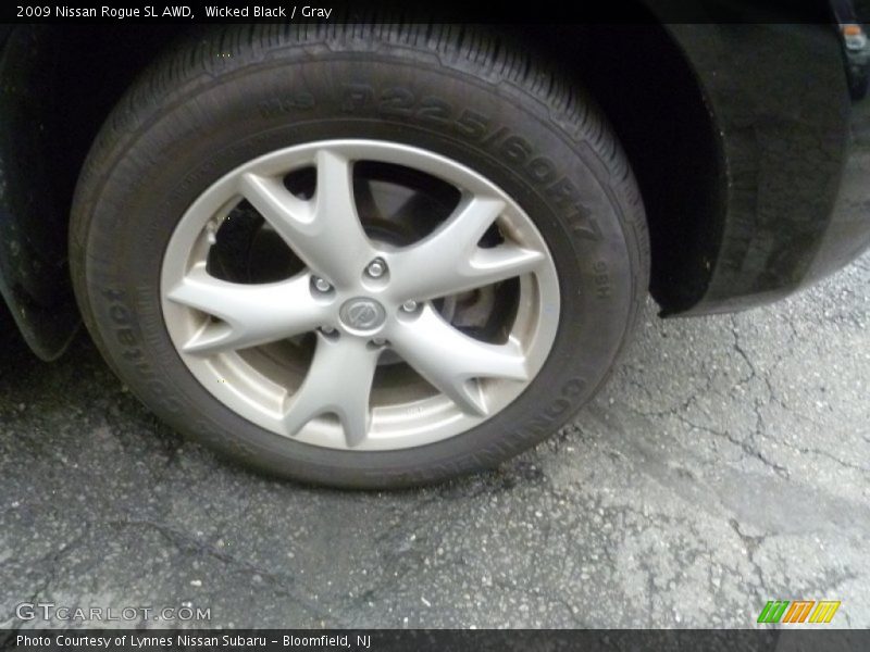 Wicked Black / Gray 2009 Nissan Rogue SL AWD