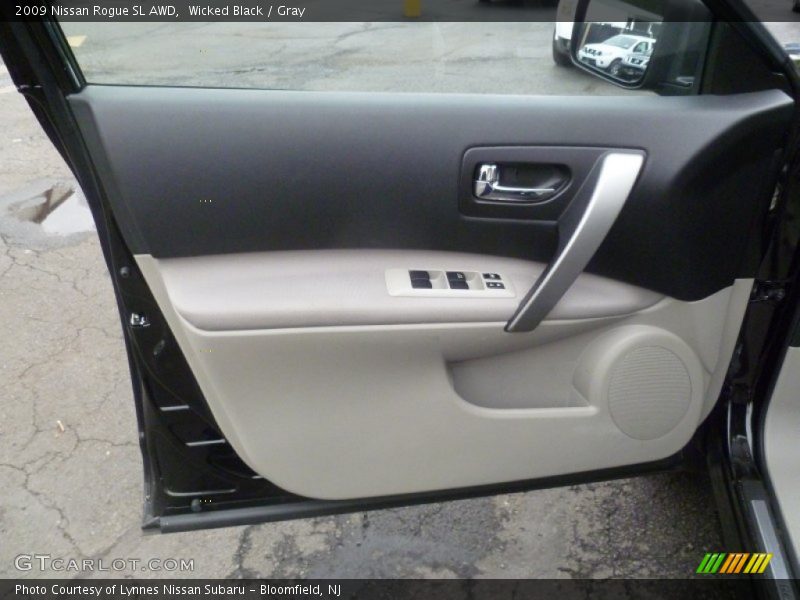 Wicked Black / Gray 2009 Nissan Rogue SL AWD