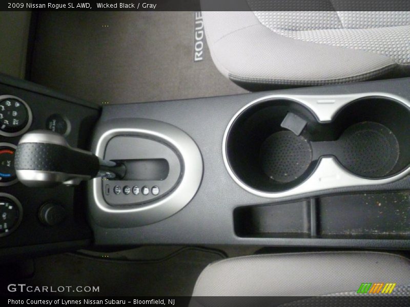 Wicked Black / Gray 2009 Nissan Rogue SL AWD