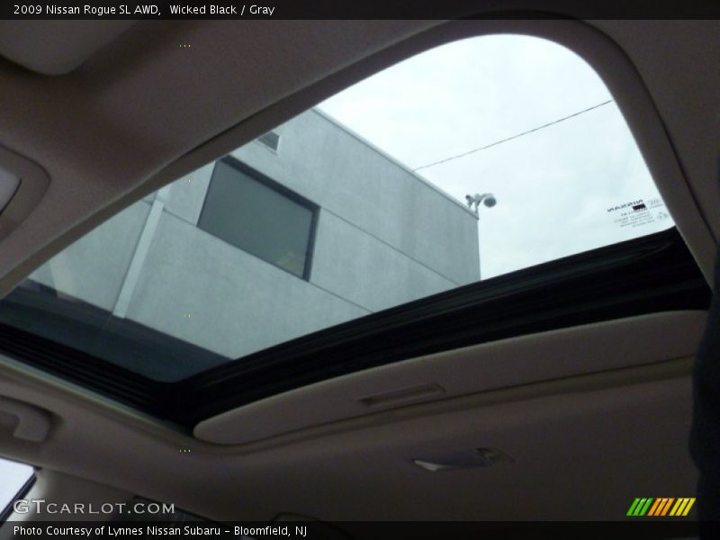 Wicked Black / Gray 2009 Nissan Rogue SL AWD