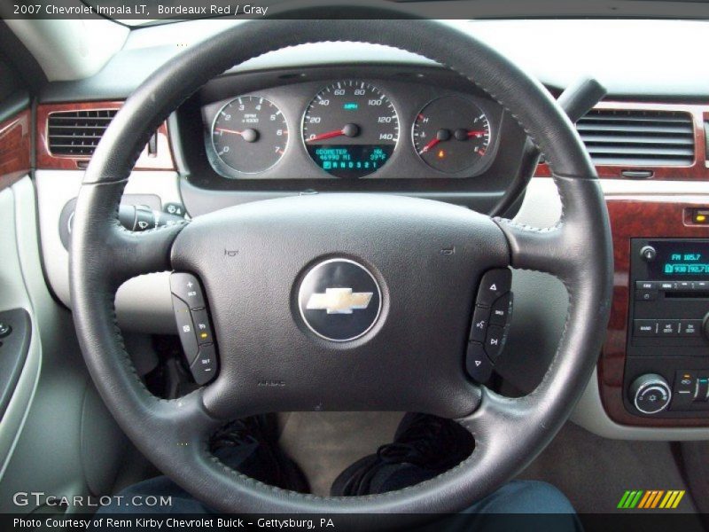 Bordeaux Red / Gray 2007 Chevrolet Impala LT