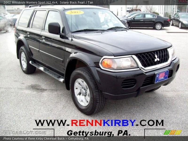 Solano Black Pearl / Tan 2002 Mitsubishi Montero Sport XLS 4x4