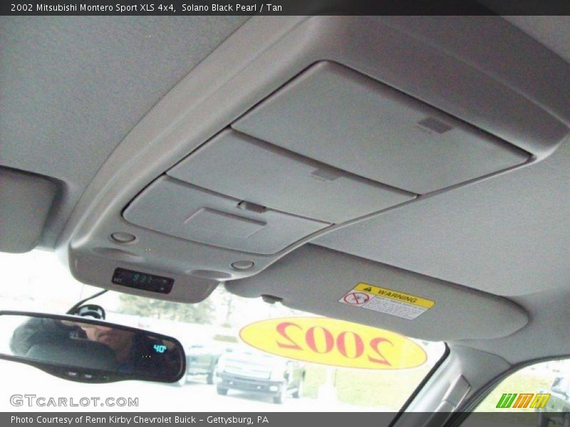 Solano Black Pearl / Tan 2002 Mitsubishi Montero Sport XLS 4x4