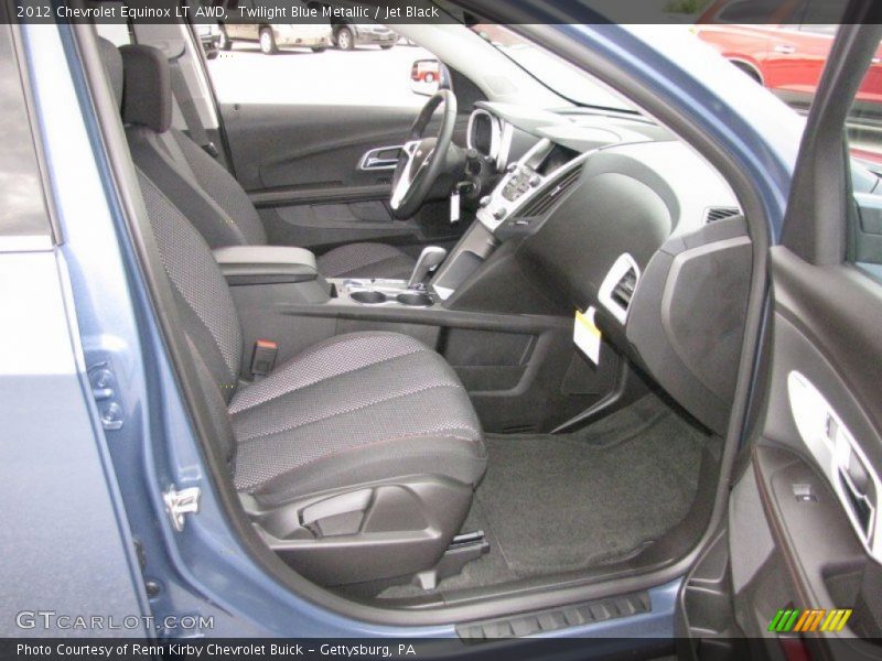 Twilight Blue Metallic / Jet Black 2012 Chevrolet Equinox LT AWD