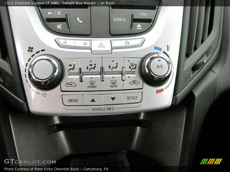 Twilight Blue Metallic / Jet Black 2012 Chevrolet Equinox LT AWD