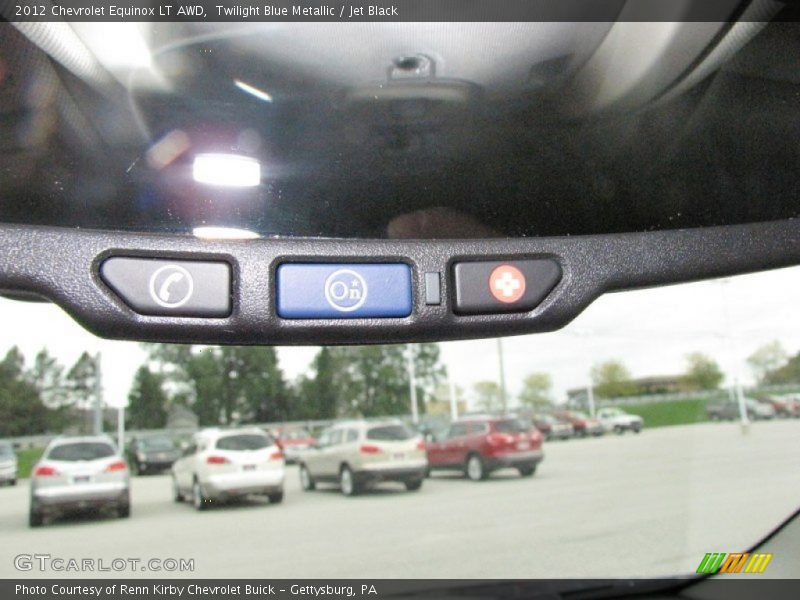 Twilight Blue Metallic / Jet Black 2012 Chevrolet Equinox LT AWD