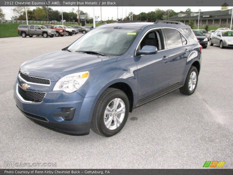 Twilight Blue Metallic / Jet Black 2012 Chevrolet Equinox LT AWD