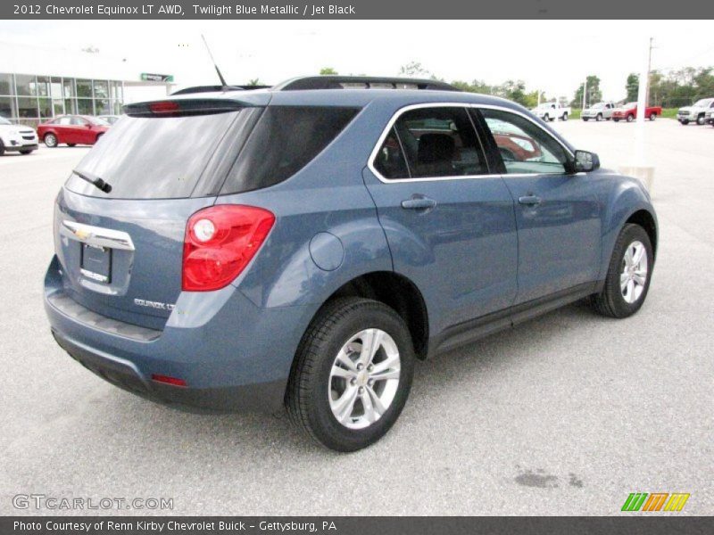 Twilight Blue Metallic / Jet Black 2012 Chevrolet Equinox LT AWD