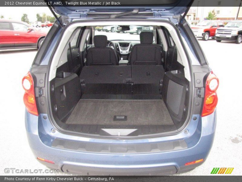 Twilight Blue Metallic / Jet Black 2012 Chevrolet Equinox LT AWD