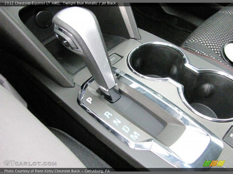 Twilight Blue Metallic / Jet Black 2012 Chevrolet Equinox LT AWD