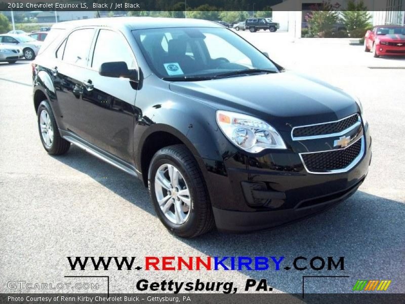 Black / Jet Black 2012 Chevrolet Equinox LS