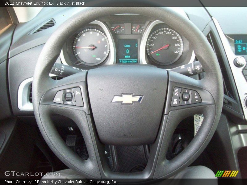 Black / Jet Black 2012 Chevrolet Equinox LS