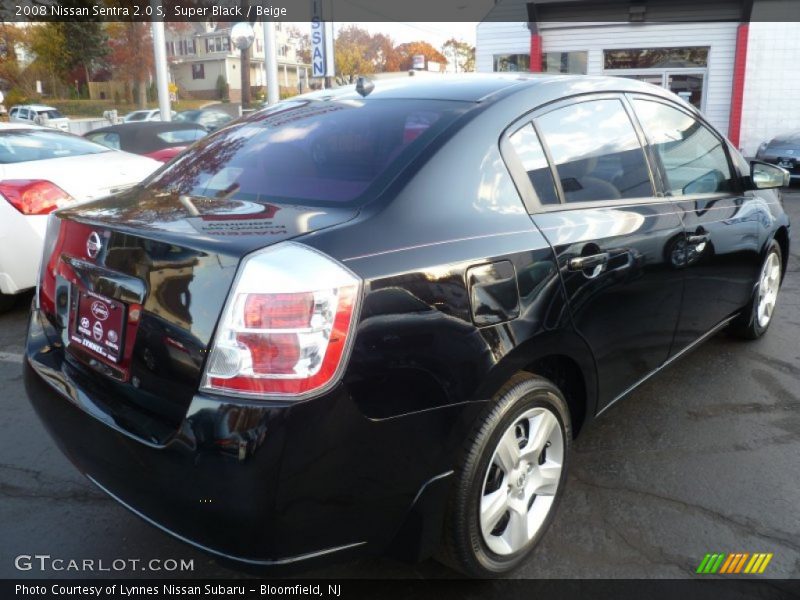 Super Black / Beige 2008 Nissan Sentra 2.0 S